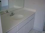 Corian top with built-in sink - click to open larger image in new window