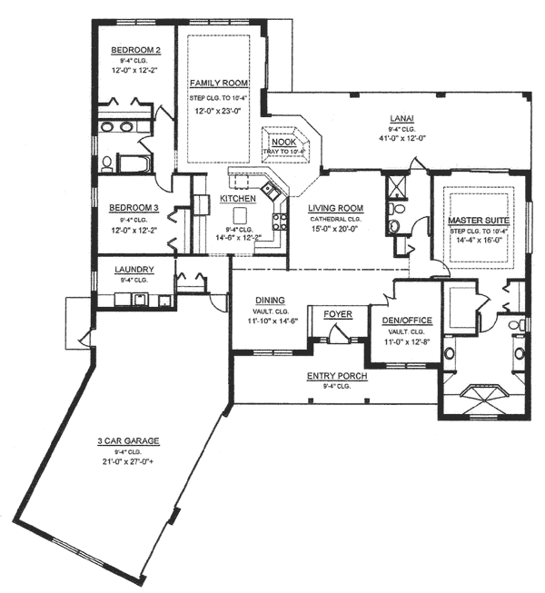 The Andrew floor plan - click to view extra large image in new window