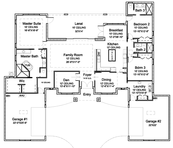 The Islander floor plan - click to view larger image in new window