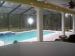 View of Lanai from inside Nook, overlooking optional caged pool